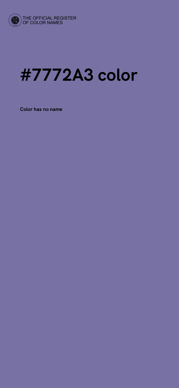 #7772A3 color image