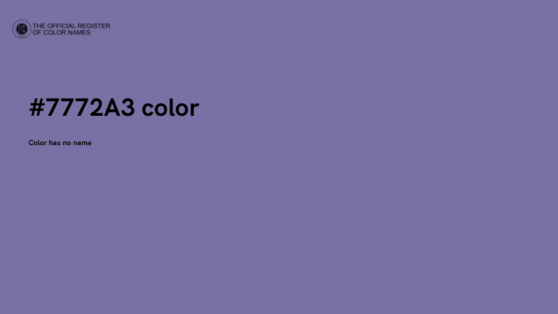 #7772A3 color image