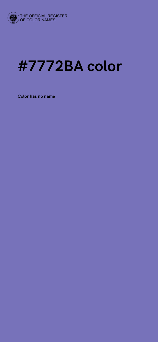 #7772BA color image