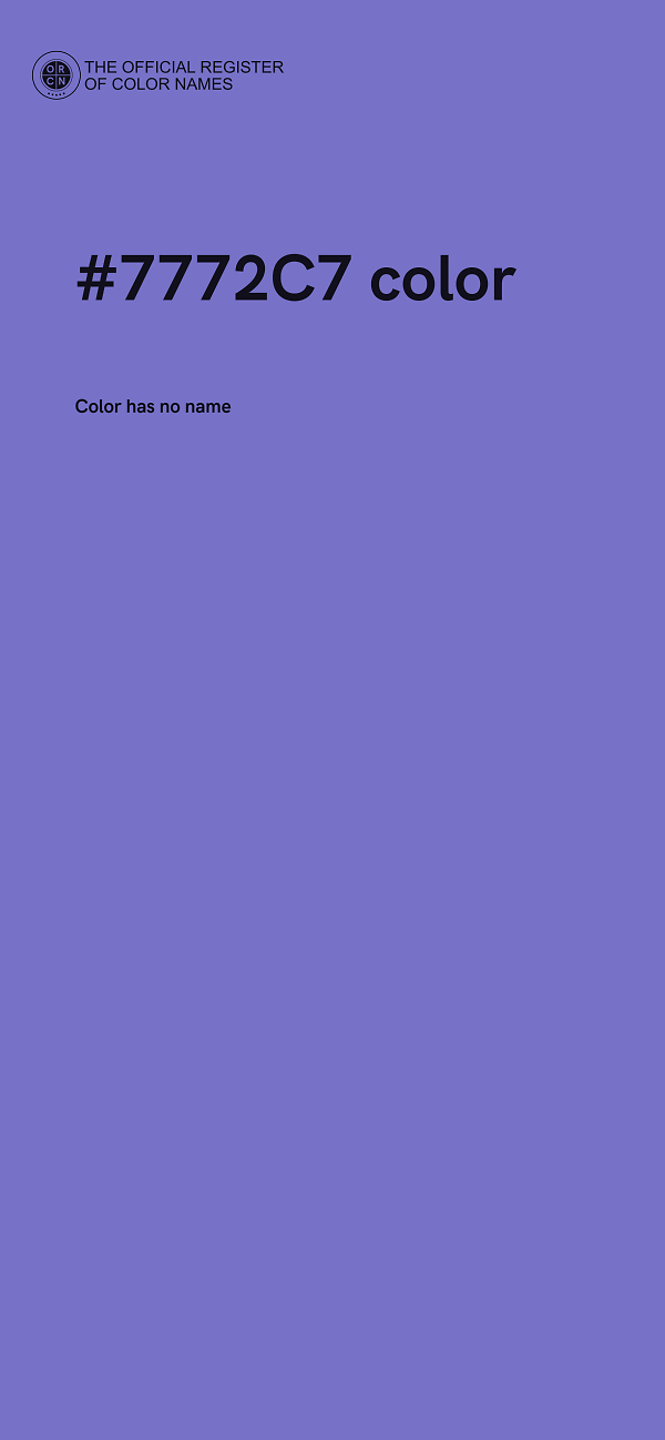 #7772C7 color image