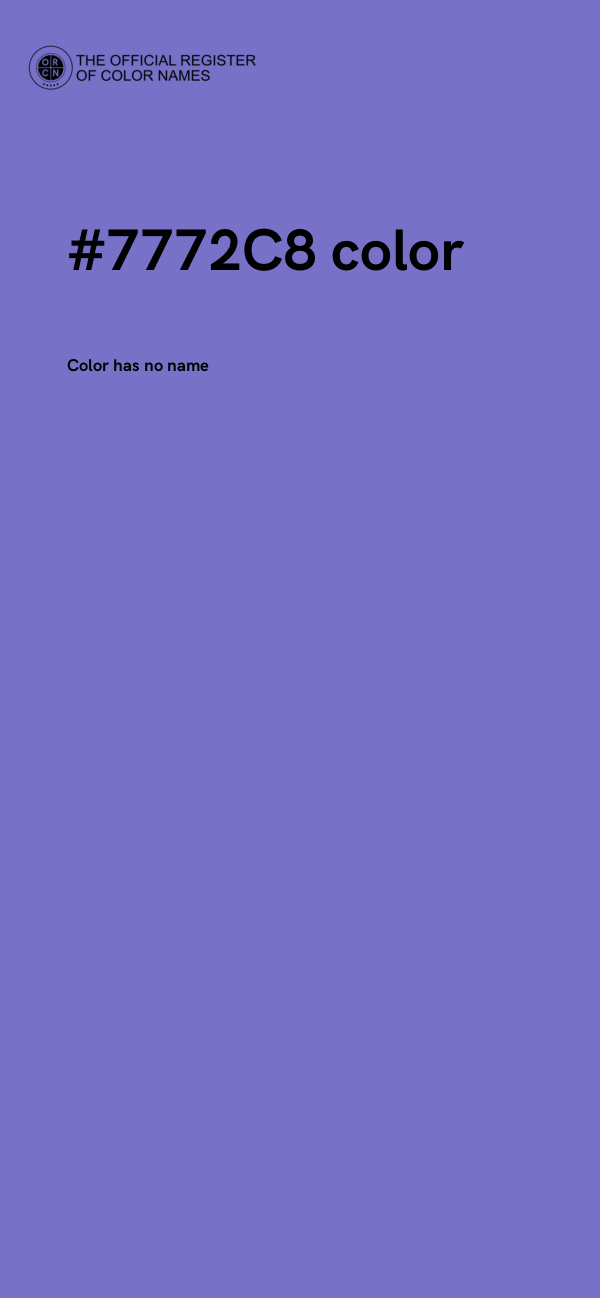 #7772C8 color image