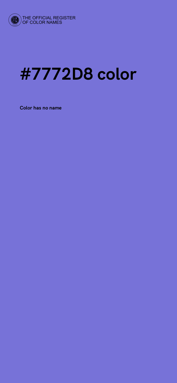 #7772D8 color image