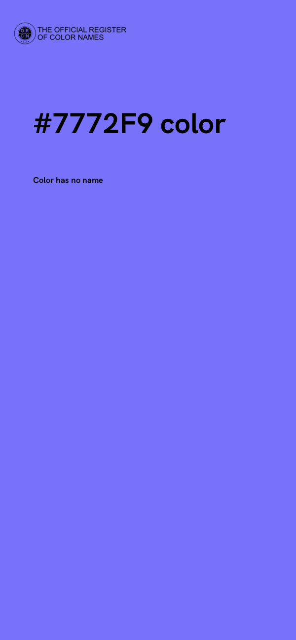 #7772F9 color image