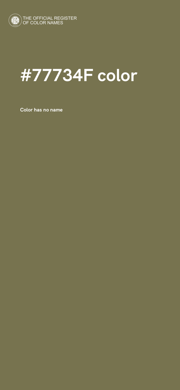 #77734F color image