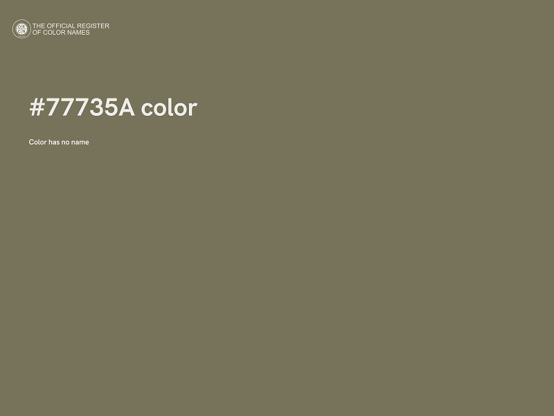 #77735A color image