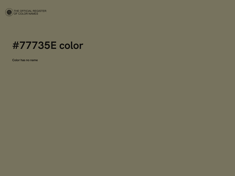 #77735E color image