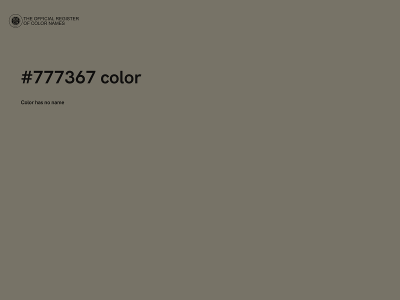 #777367 color image