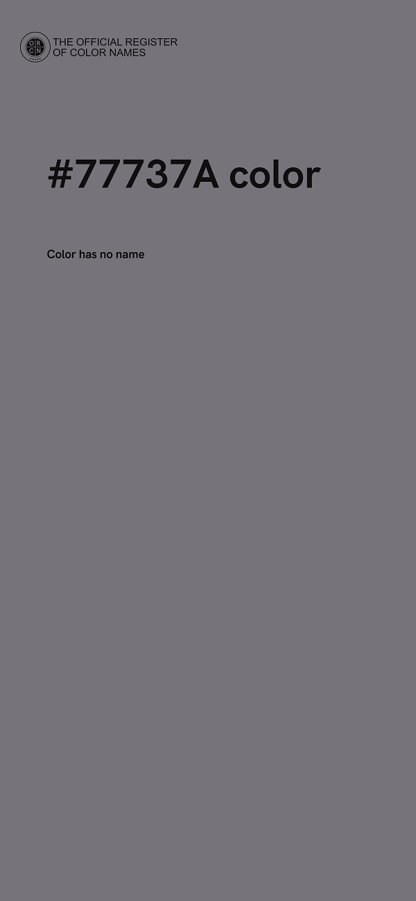 #77737A color image