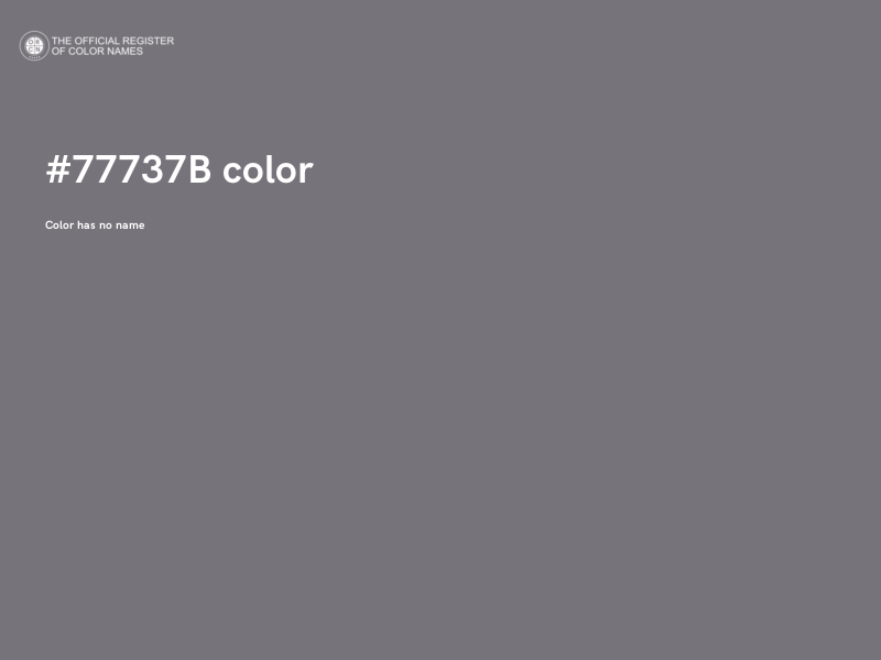 #77737B color image