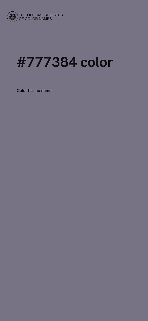 #777384 color image