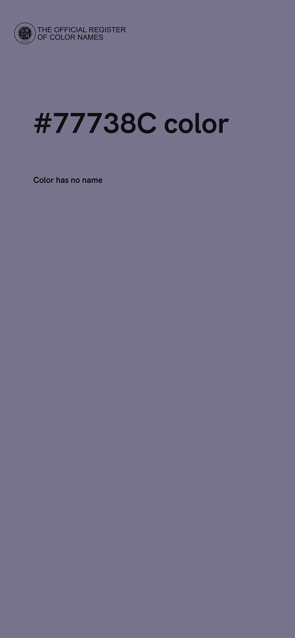 #77738C color image