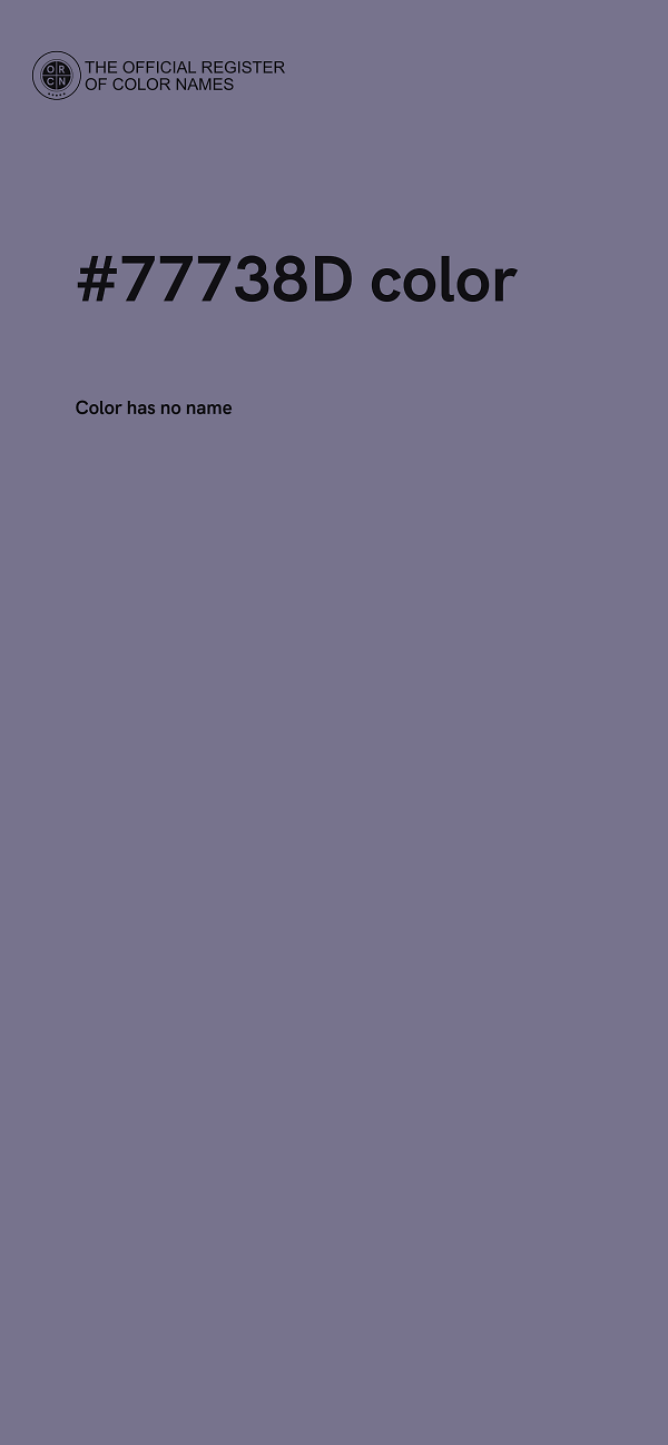 #77738D color image