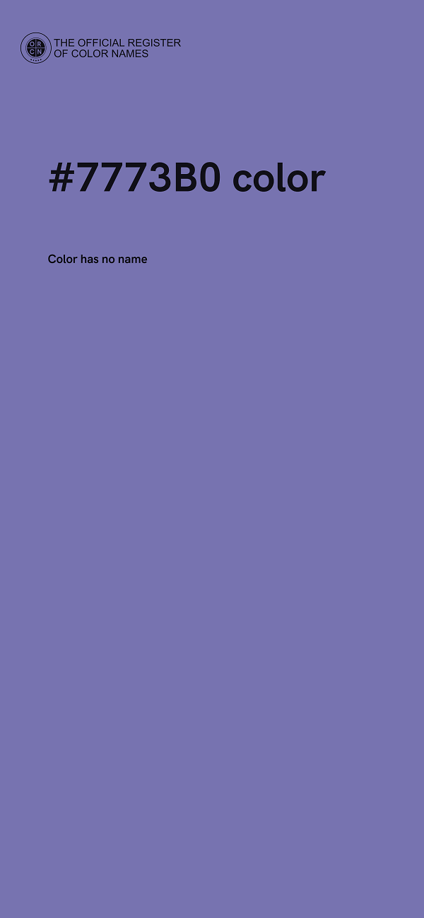 #7773B0 color image