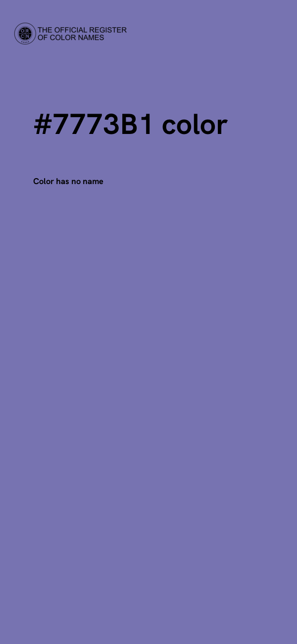 #7773B1 color image