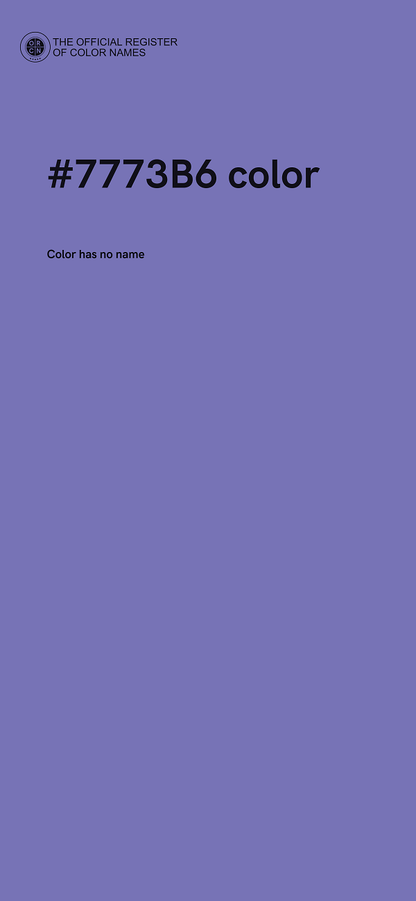 #7773B6 color image