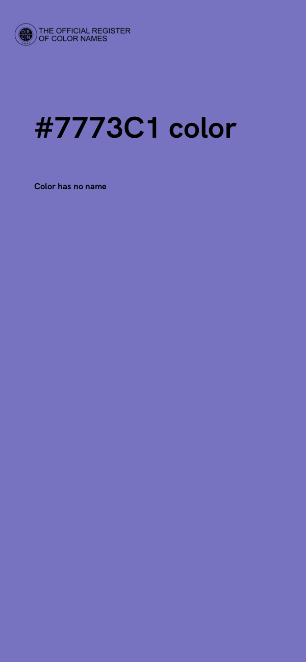 #7773C1 color image