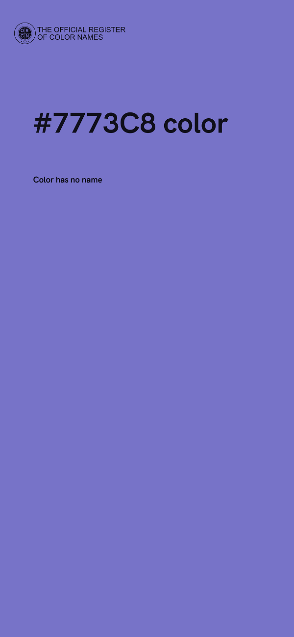 #7773C8 color image