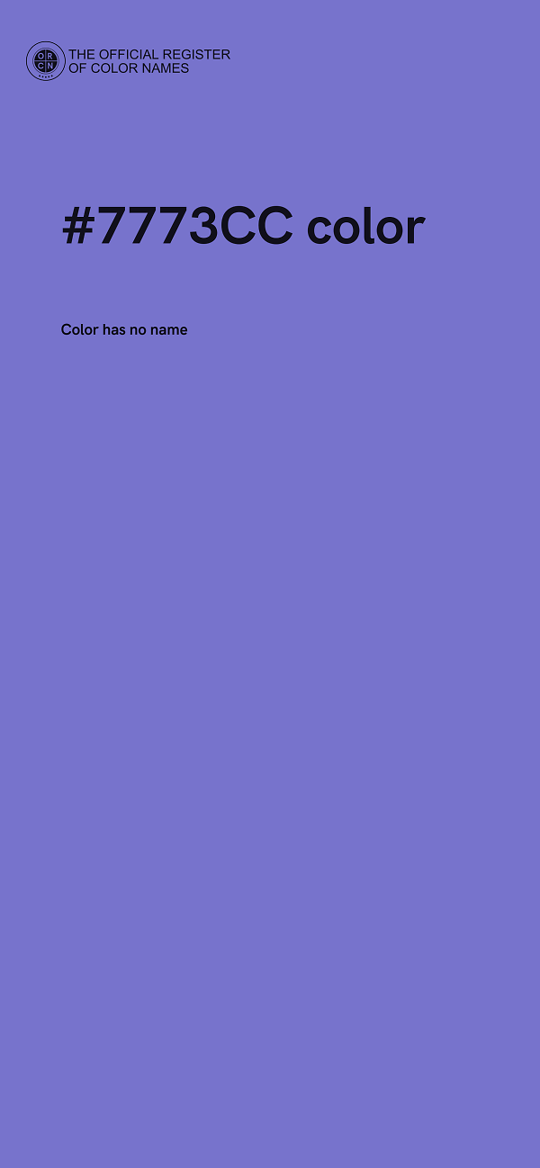#7773CC color image