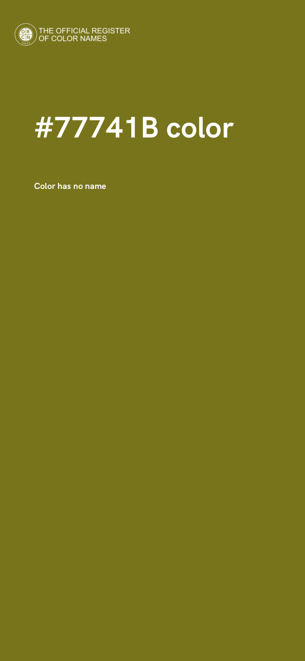 #77741B color image