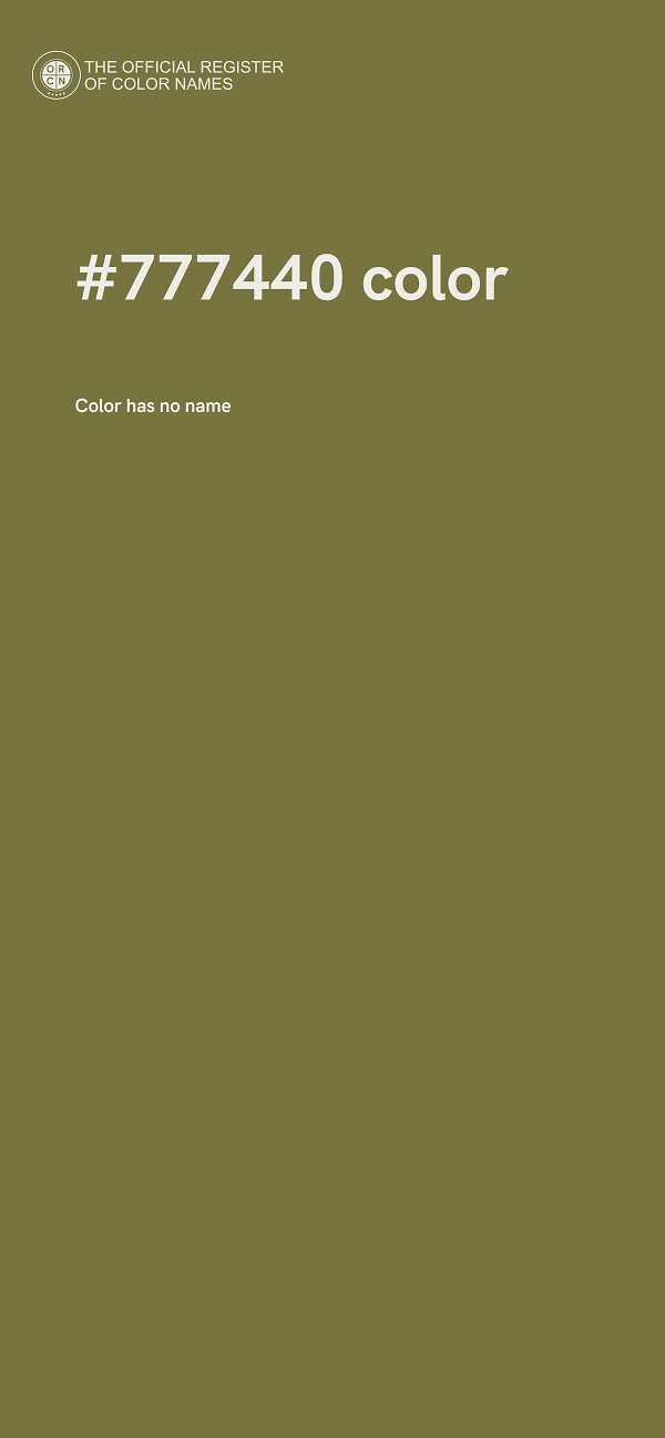 #777440 color image
