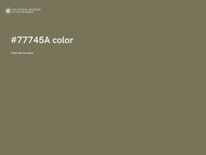 #77745A color image