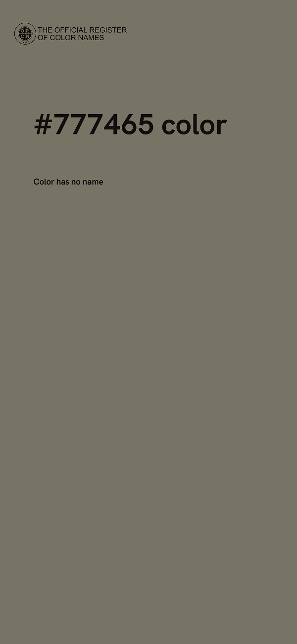 #777465 color image