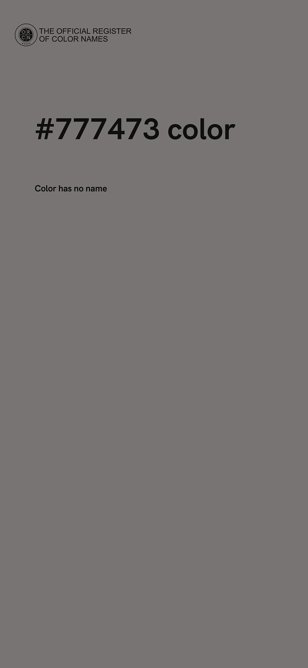 #777473 color image