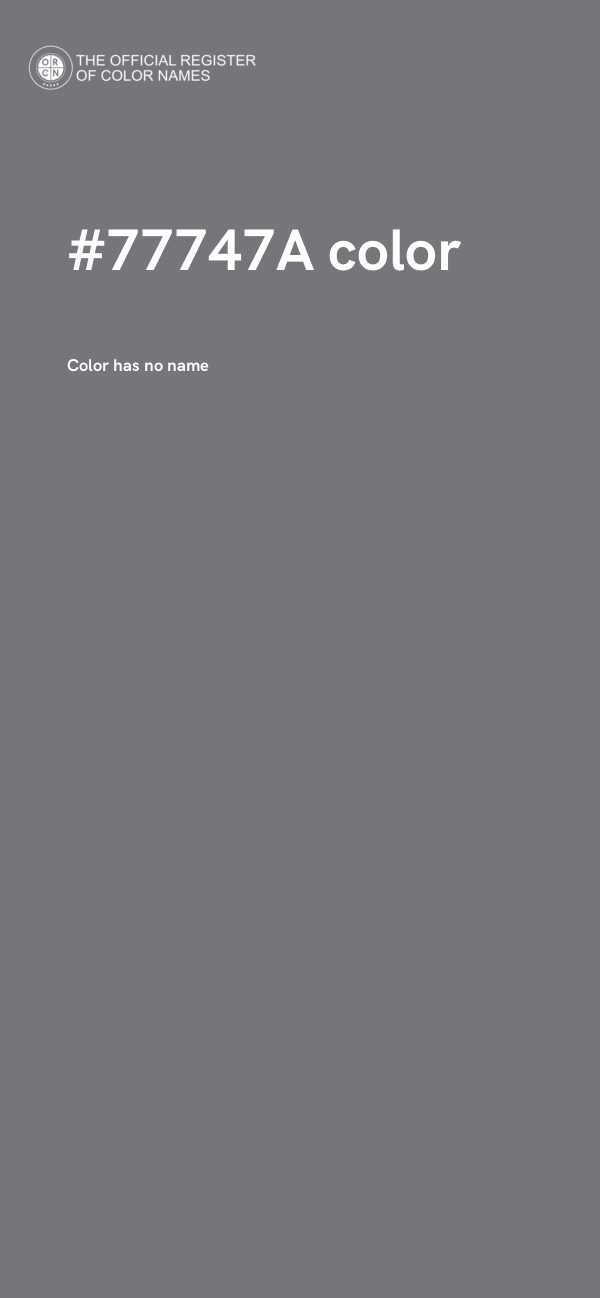 #77747A color image