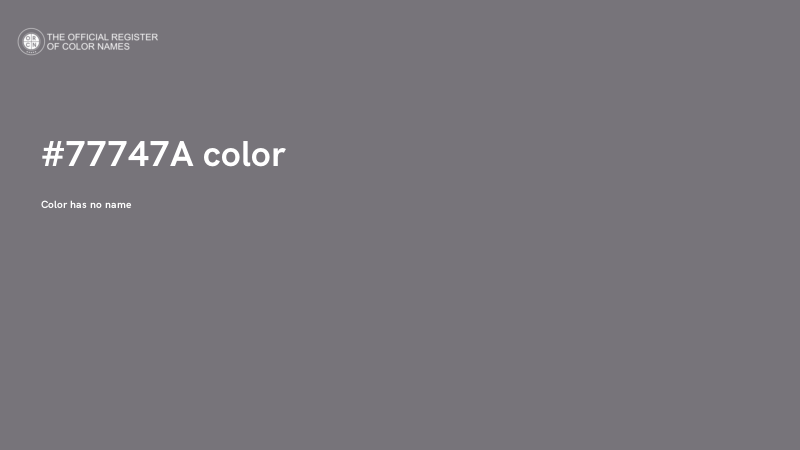 #77747A color image