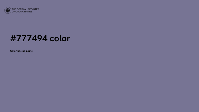#777494 color image