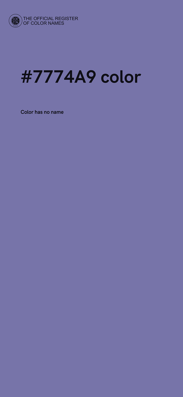 #7774A9 color image