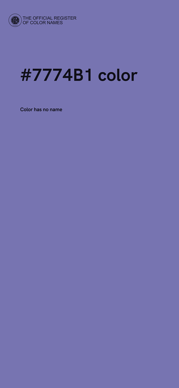 #7774B1 color image