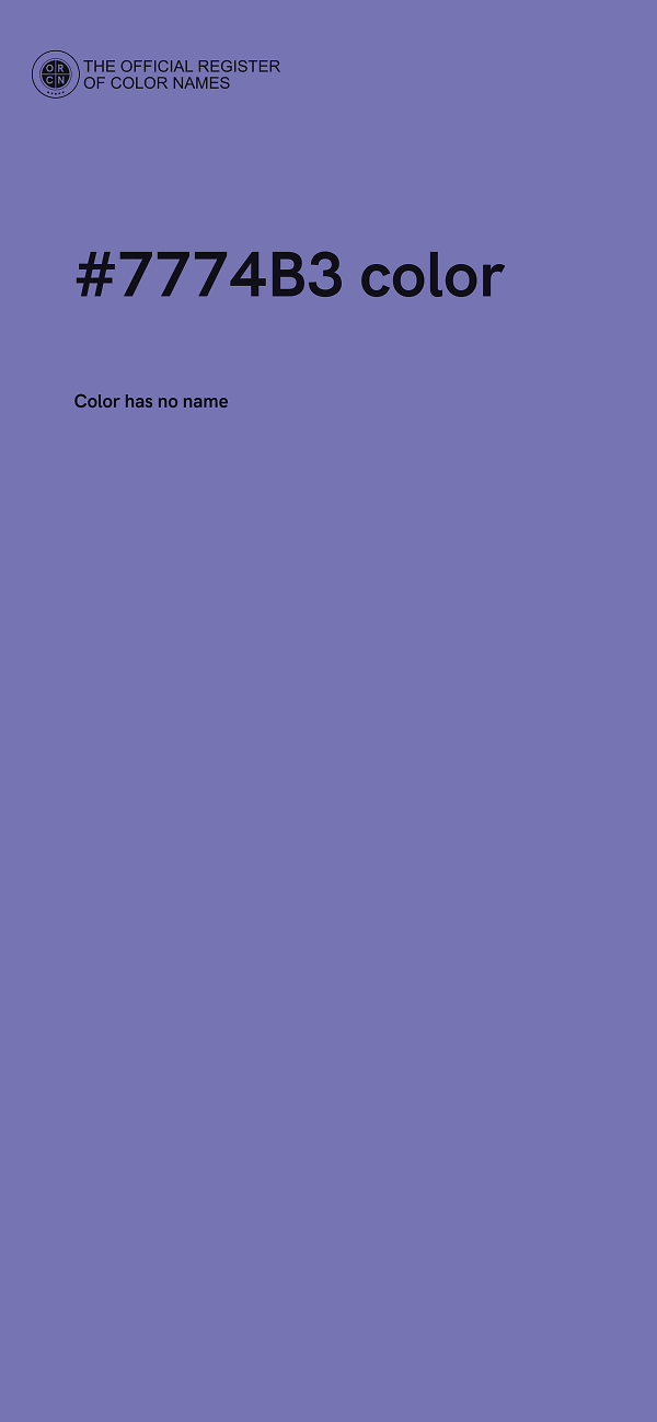 #7774B3 color image