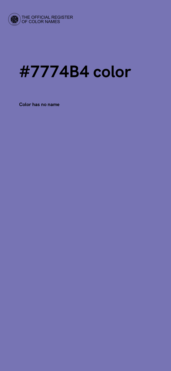 #7774B4 color image