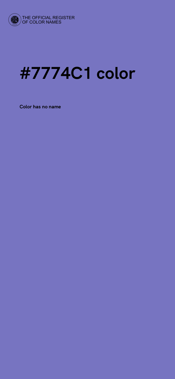 #7774C1 color image