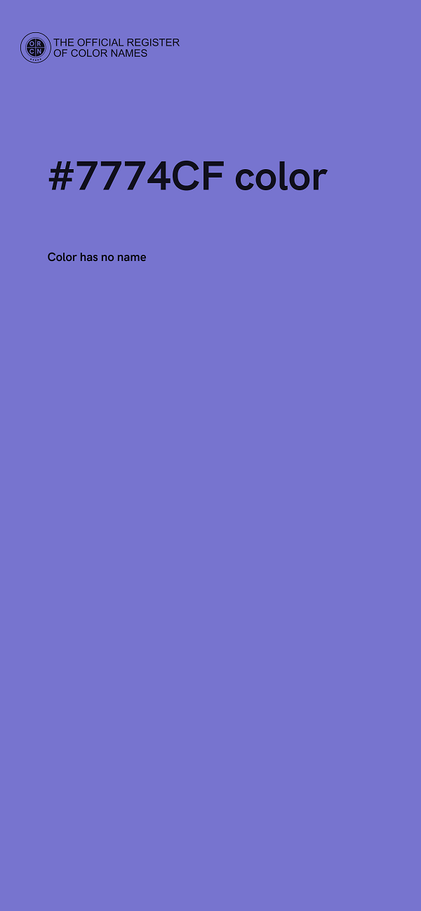 #7774CF color image