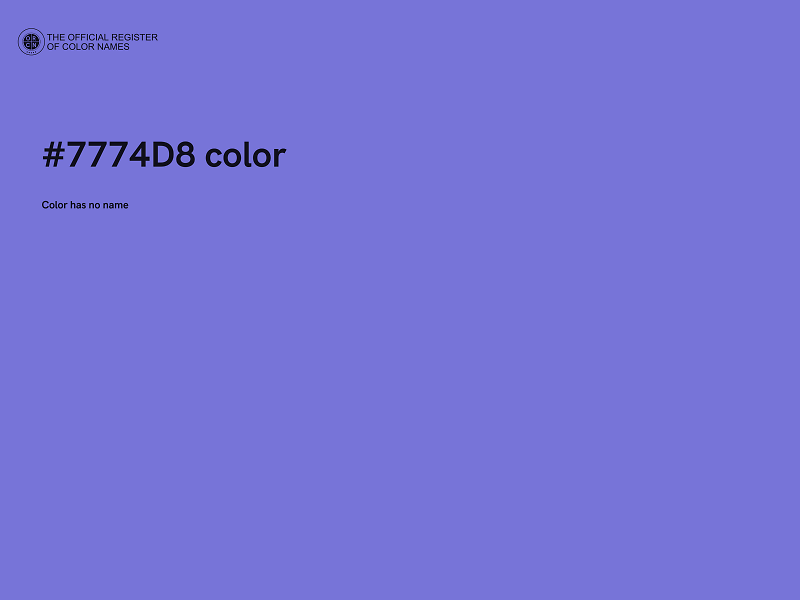 #7774D8 color image