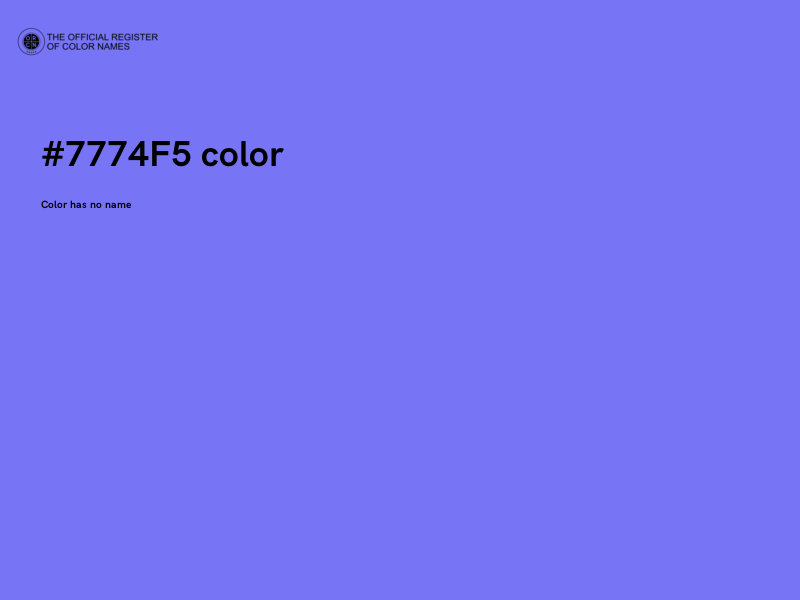 #7774F5 color image
