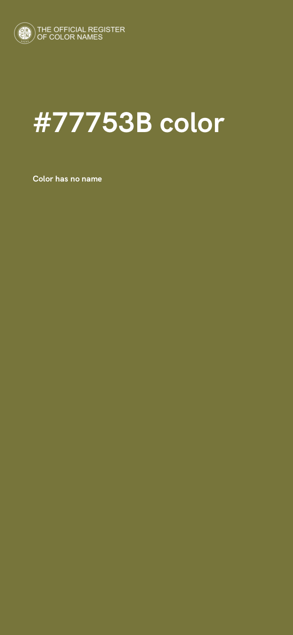 #77753B color image