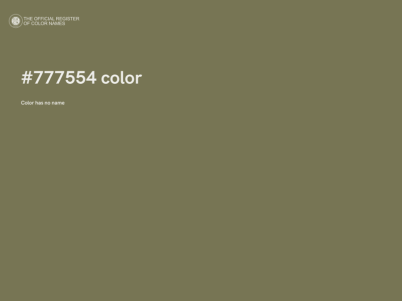 #777554 color image
