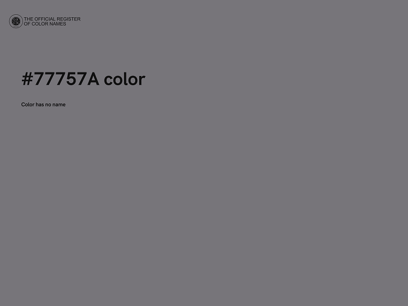 #77757A color image