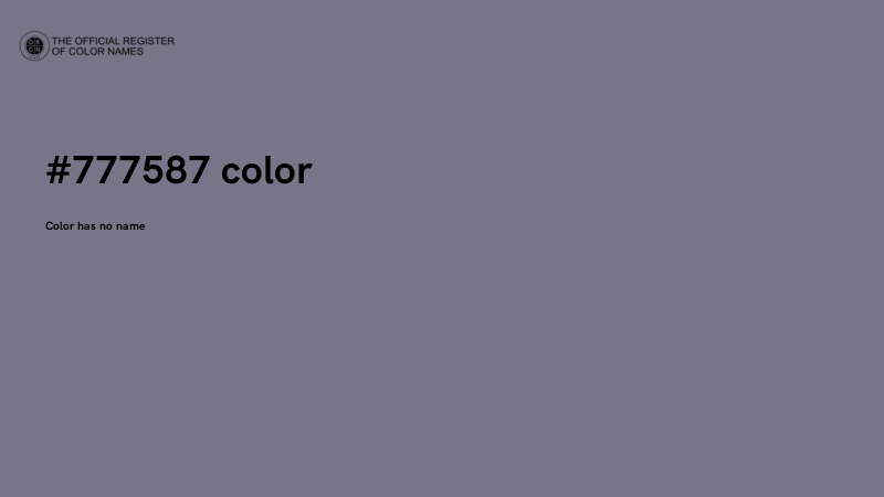 #777587 color image