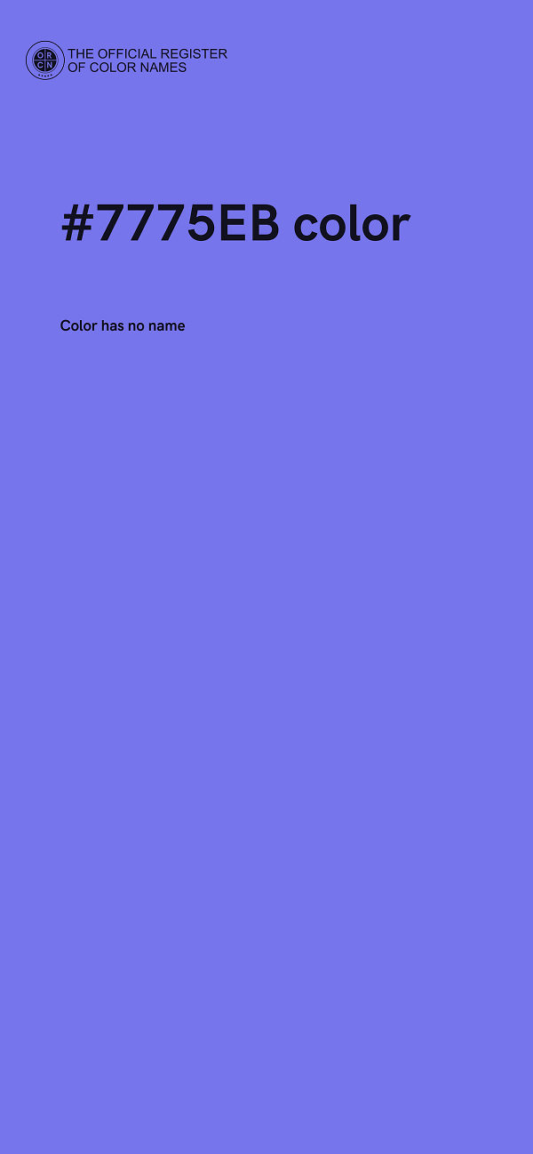 #7775EB color image