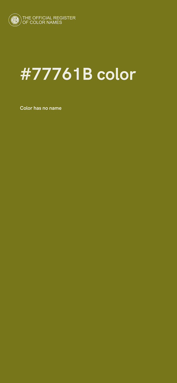 #77761B color image