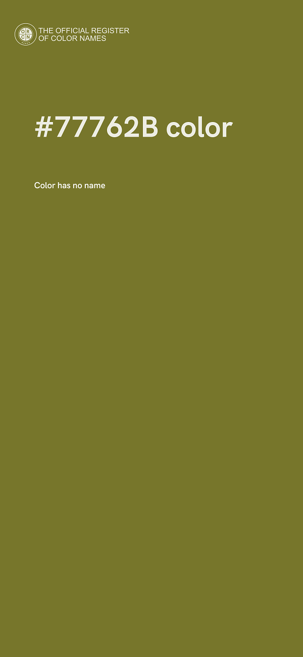 #77762B color image