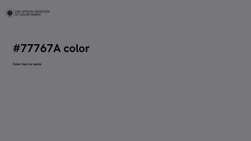 #77767A color image