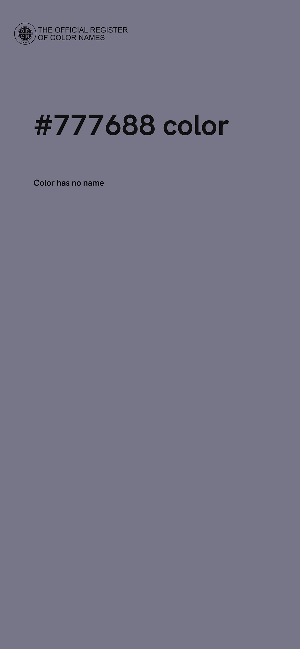 #777688 color image