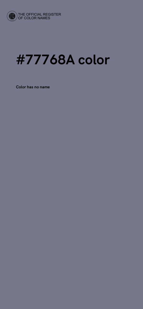 #77768A color image