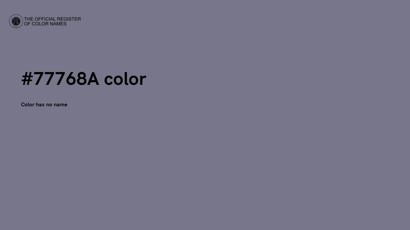 #77768A color image