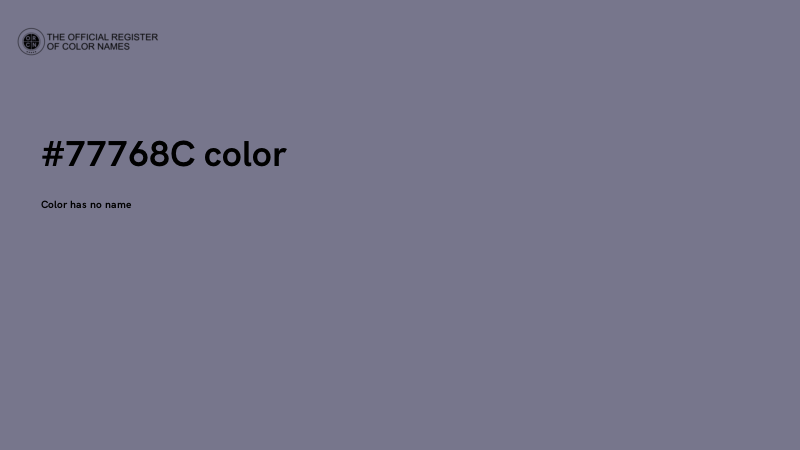 #77768C color image